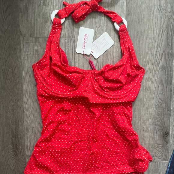 NWT Underwire Tankini Top 32F Flattering Fit - Picture 4 of 11